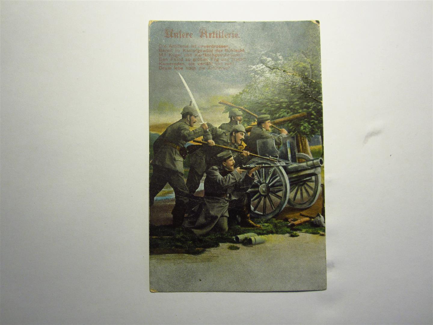 WW1 German Postcard, Artilley Regiment 9